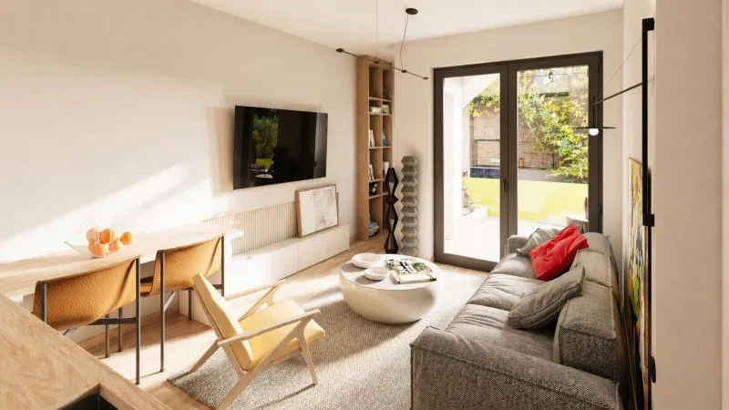Living and dining area